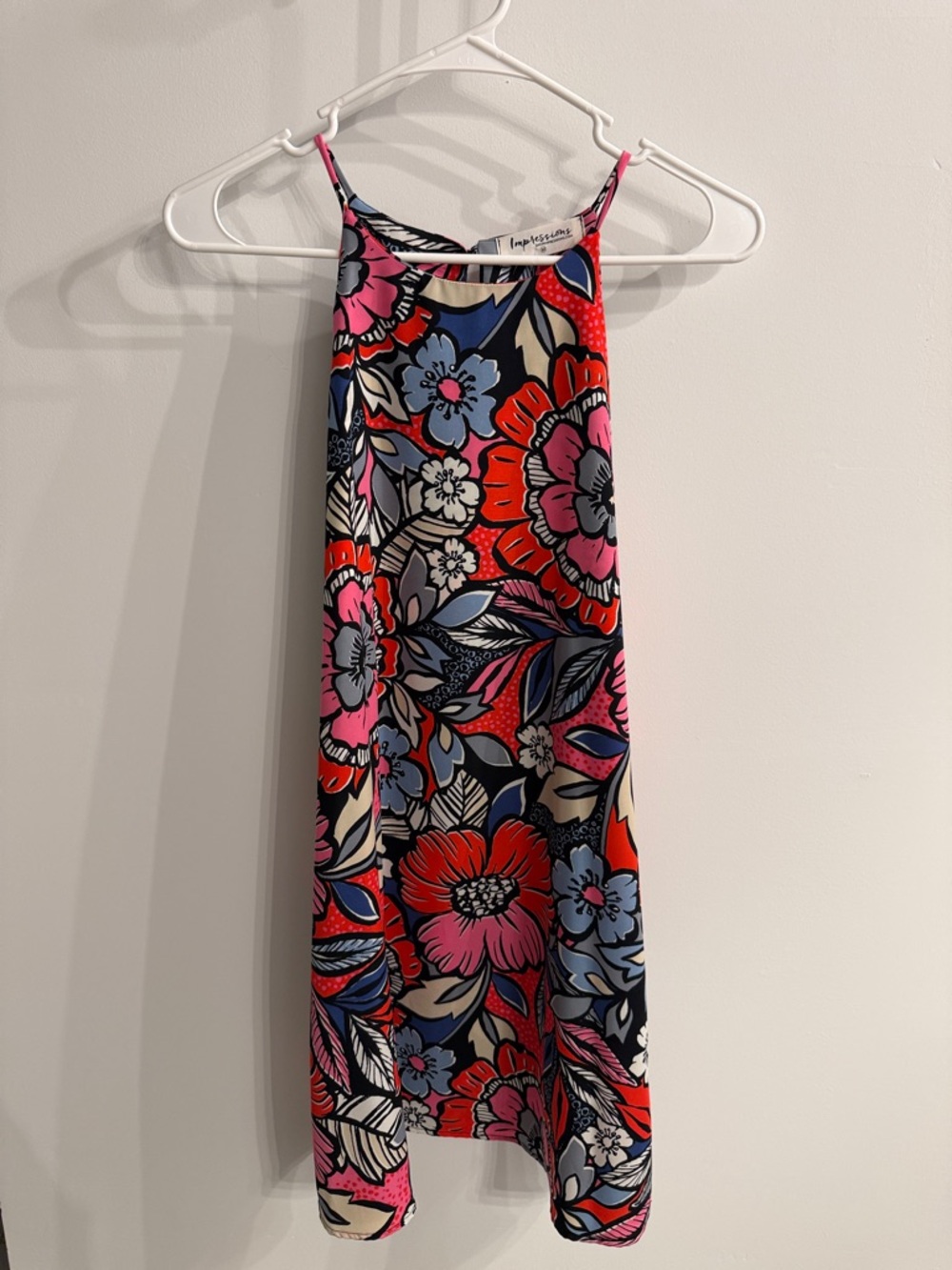 Impressions colada crush shift dress in Tangerine